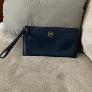 Michael Kors Navy clutch